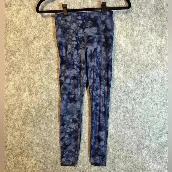 Athleta Pants - Athleta Powervita Leggings Blue Tie Dye - XXS